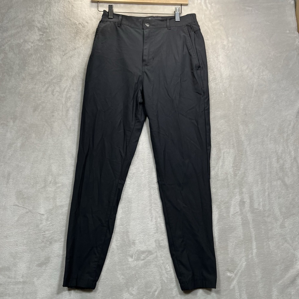 Cuts Pants Mens Small Black AO Jogger Technical Chino Tapered Flat Front